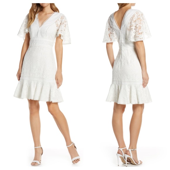 Eliza J Flounce Lace Dress - Picture 5 of 7